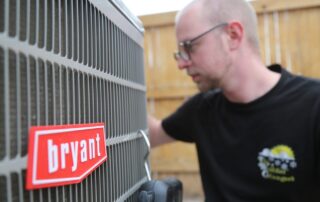 A Bryant air conditioning system installed by The Weather Changers Heating & Air Conditioning.